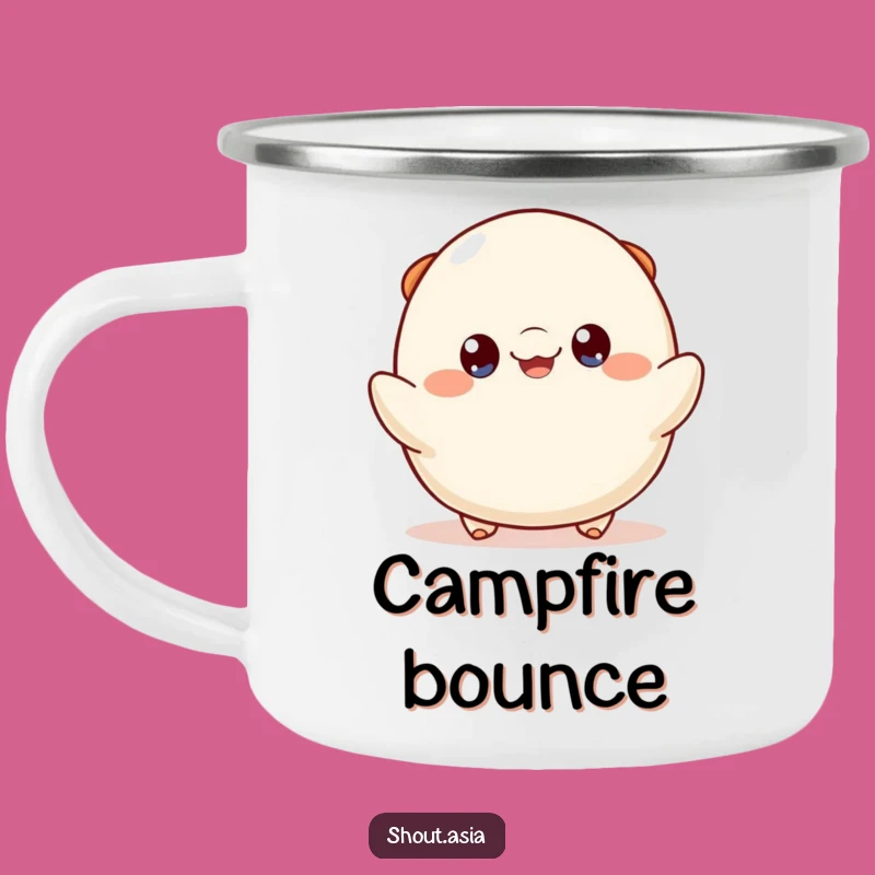 Funny Dumpling Bounce Camping Mug: Adventures Filled with Smiles