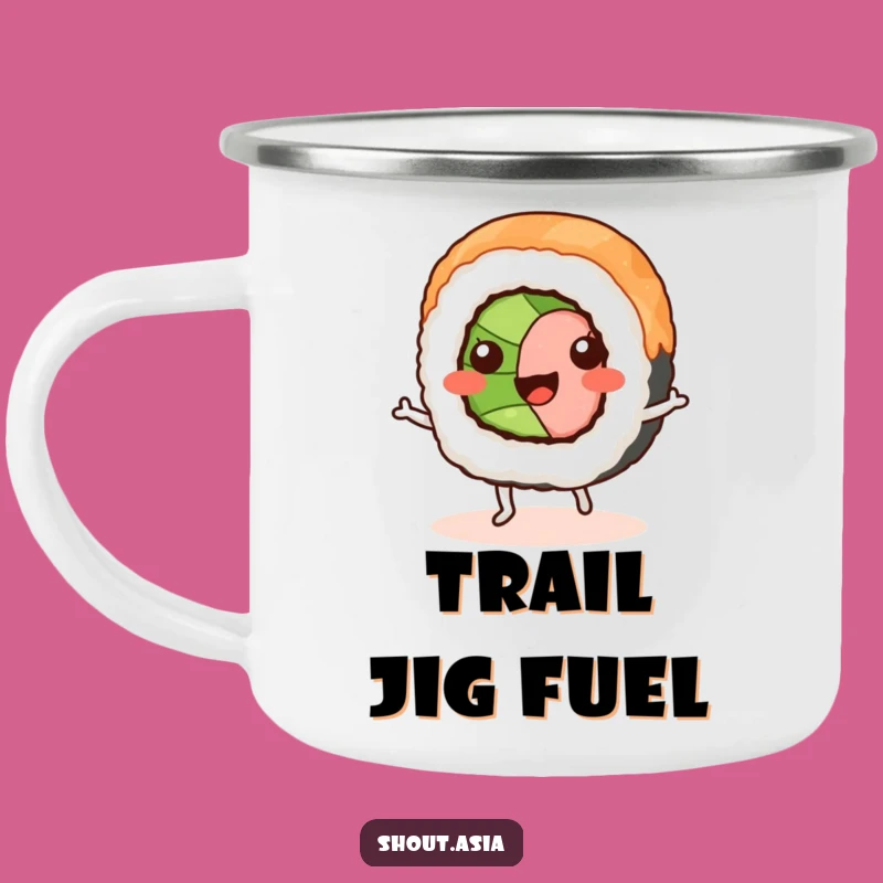 Funny Sushi Roll Camping Mug: Adventures Fueled by Laughter