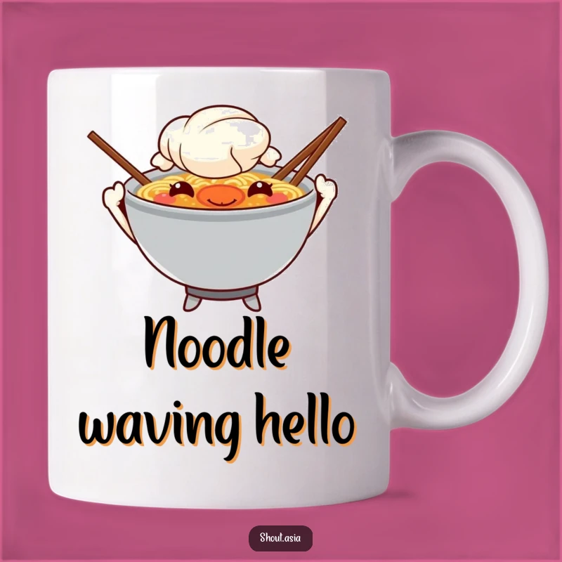 Funny Mischievous Ramen Mug: A Noodle-y Hilarious Gift for Foodies