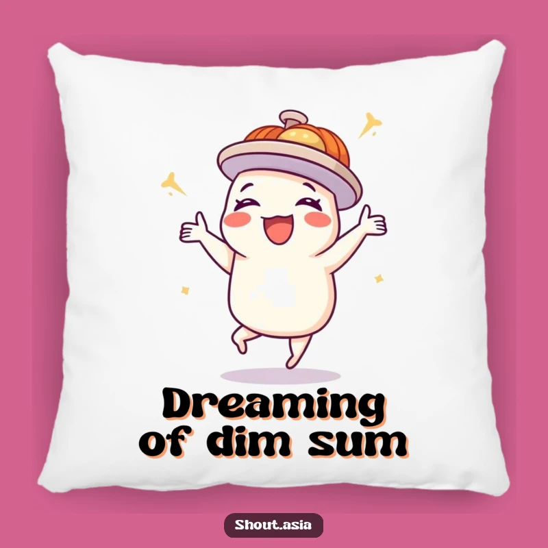 Funny Dim Sum Pillow: Cozy Comfort with a Dancing Delight