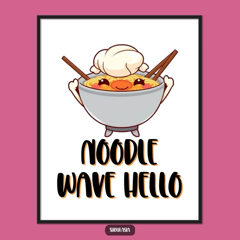 Funny Ramen Digital Art: Instant Noodle Humor for Your Walls