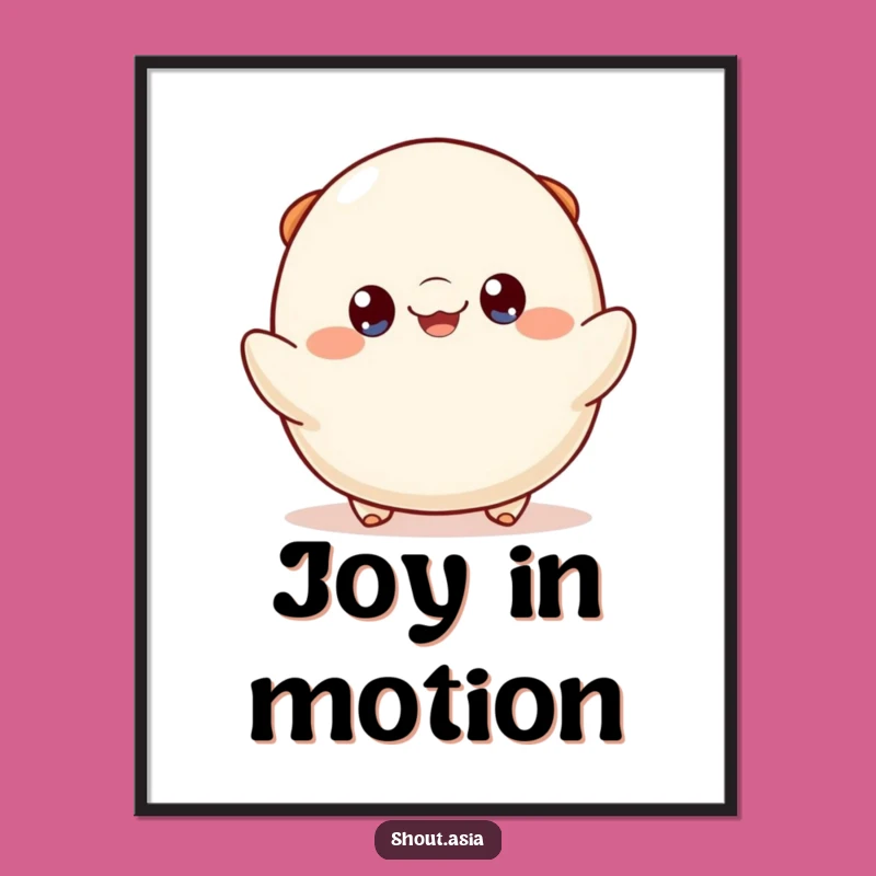 Funny Dumpling Bounce Digital Art: Instant Joy for Your Walls