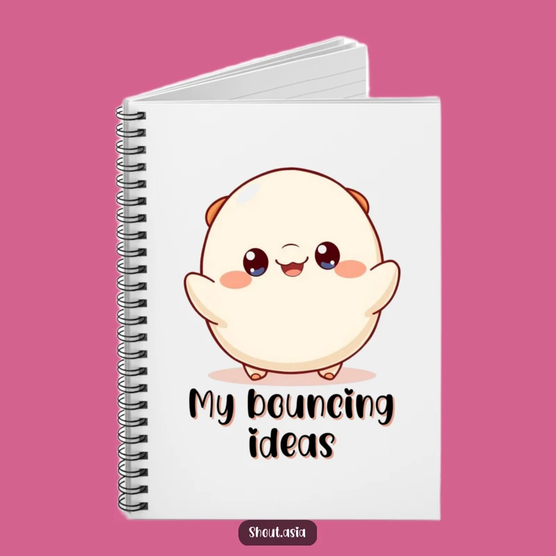 Funny Dumpling Bounce Notebook: Capture Ideas with Joyful Energy